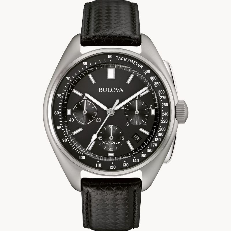 Bulova Lunar Pilot Men's Special Edition Black Dial Steel Watch 